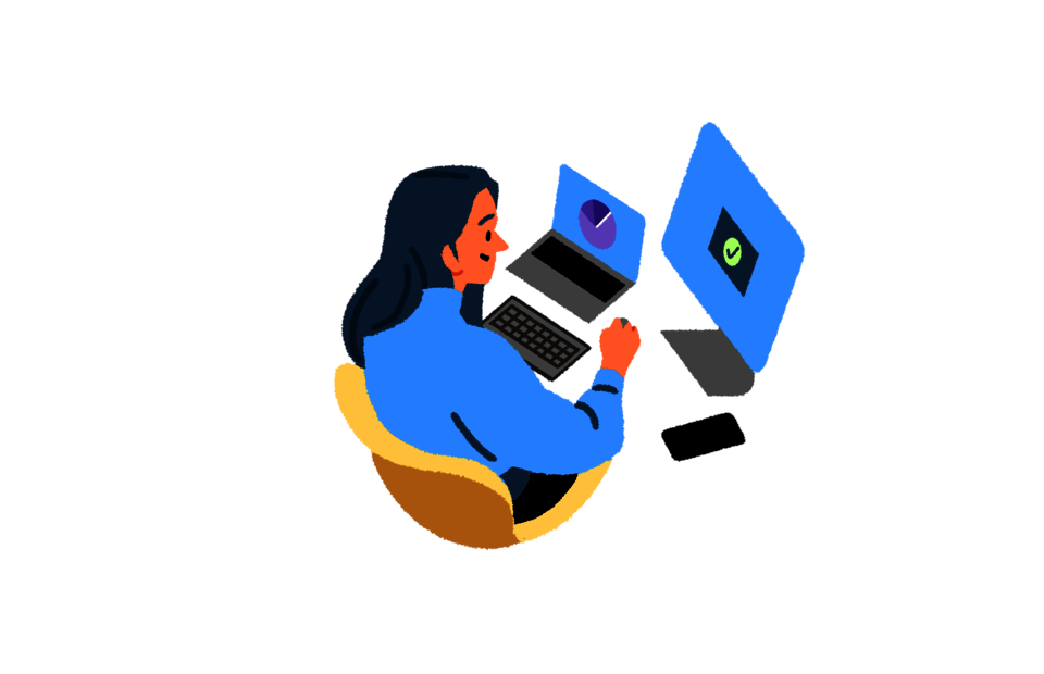 Frau am Computer Frau am Computer